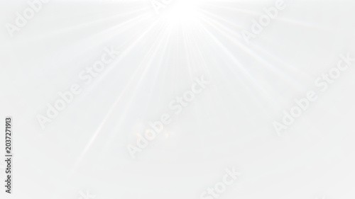 Foto Bright stadium lights with glowing sunlight flare, sparkling laser beams and fut