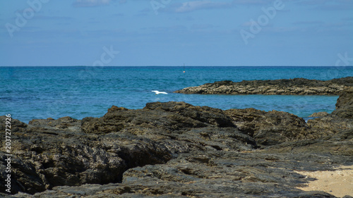 Photos Tropical sea and blue sky background