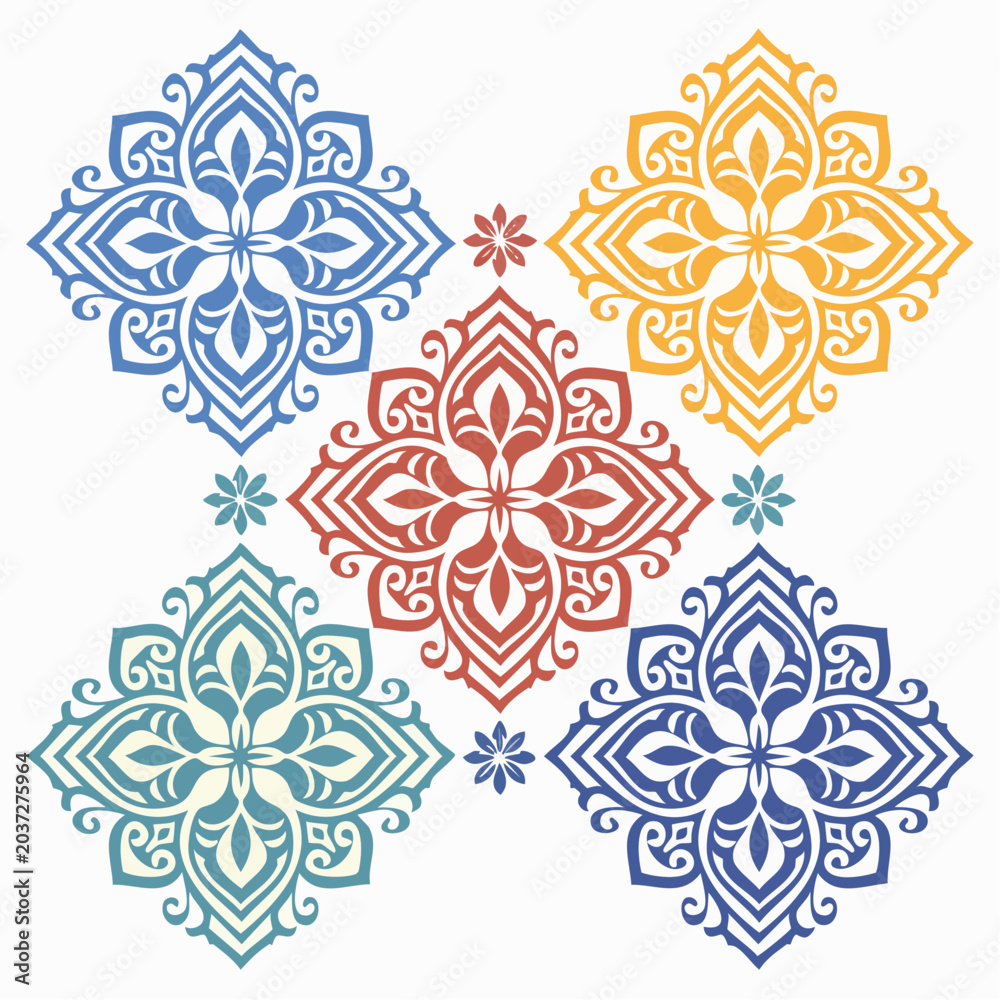 Fototapeta premium Colorful Mandala Patterns