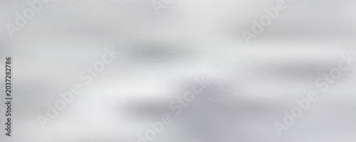 Light matte rippled surface. Plastic glass. Frosted winter window glass. White gray gradient transparent background. Panoramic realistic Vector illustration