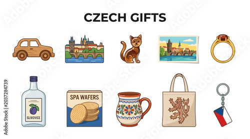 Photos Collection of Czech Gifts and Souvenirs Illustrated.
