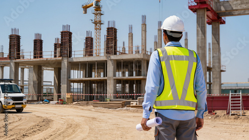 Fotografie Construction engineer overview
​Building site supervision
​Industrial developmen