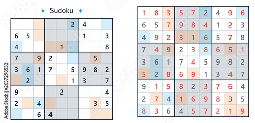 Sudoku
9x9 Sudoku with a single solution, medium difficulty with a solution. Six rule variations.