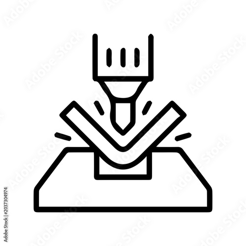 Metal Bending Machine Icon