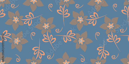Floral pattern. Pretty flowers on white background. Printing with small multicolor flowers. Ditsy print. Seamless vector texture. Spring bouquet.