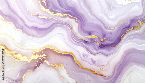 Abstract purple and gold marble texture for artistic and design purposes