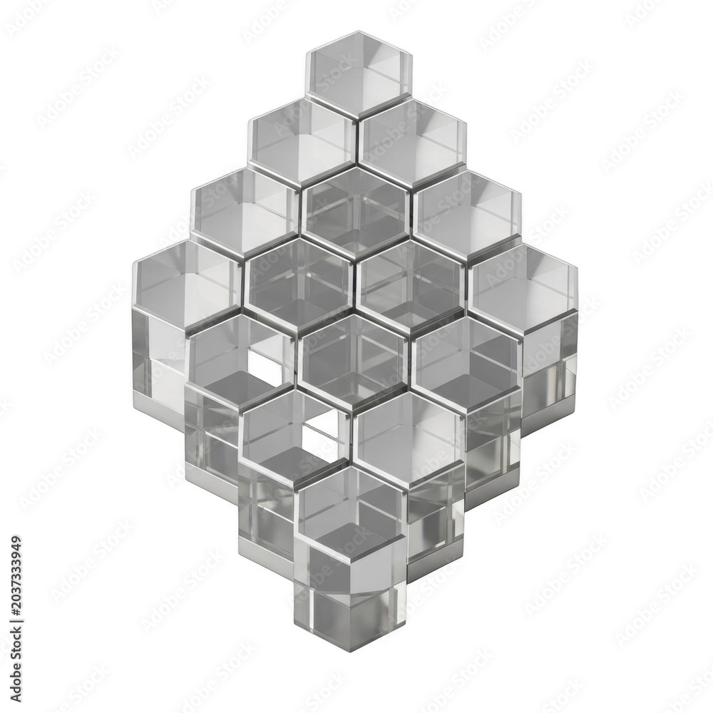 Fototapeta premium Abstract Hexagonal Structure
