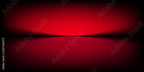 red background, abstract wall studio room, can be used to present your product,vector background