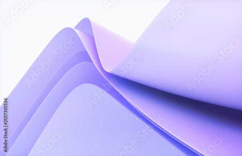 Abstract flowing wave layered with futuristic digital data pattern. 3d rendering