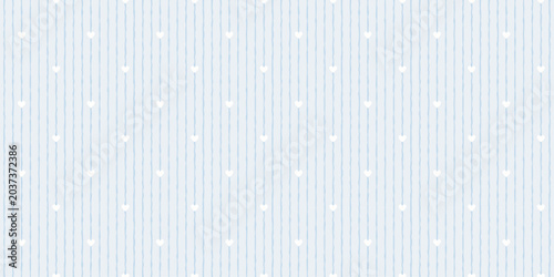 Bild auf Leinwand Hand drawn vertical striped seamless pattern with tiny hearts