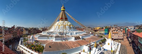 Photos Boudhanath stupa prayer flags Kathmandu buddhism Nepal