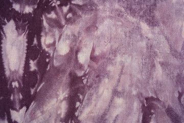 Close up of tie dye fabric texture