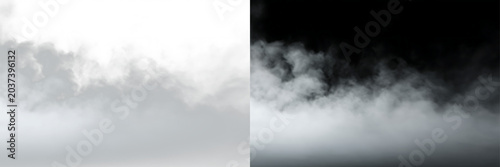 Foto White smoke plume with soft fog texture isolated PNG