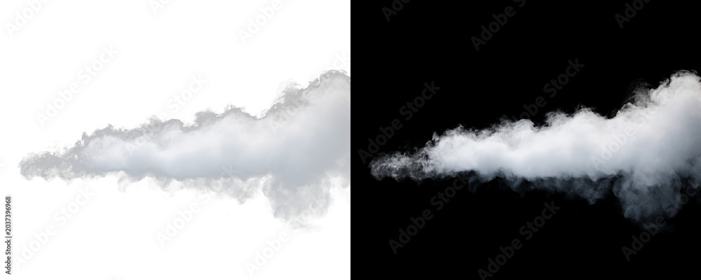 Obraz premium Soft white haze smoke with realistic cloud texture PNG