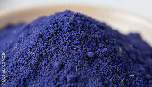 Blue Matcha Butterfly Pea flower powder velvety matte texture