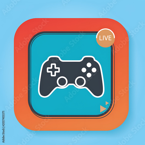 Video Game Controller Closeup Design.