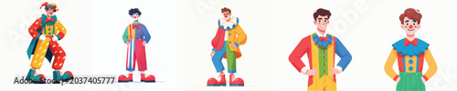 Photos The image shows several cartoon-style young boys wearing colorful superhero costumes