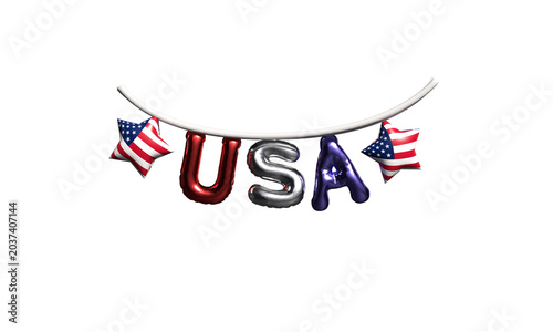 4th july month us usa united state america american star usa balloon object icon happy independence day fourth july month party freedom liberty memorial event freedom anniversary holiday 4th july usa