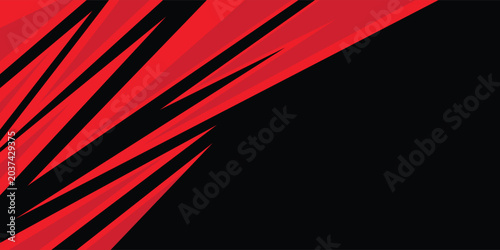 Fotografi Abstract background with red spikes and zigzag line pattern and some copy space