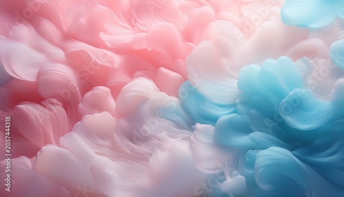 Abstract Background With Pastel Colors Pink Blue And White Creating A Dreamy Effect