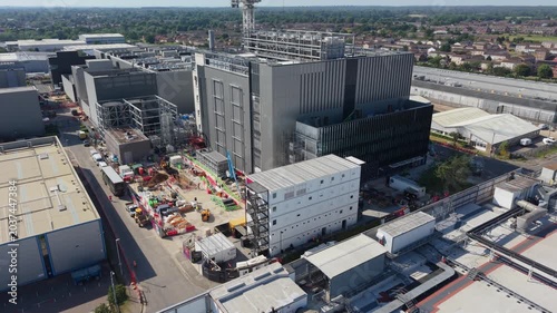 Data Center Construction Aerial View During Daytime