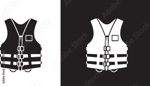Tableau sur toile Bulletproof vest icon outline style representing personal military protection, v