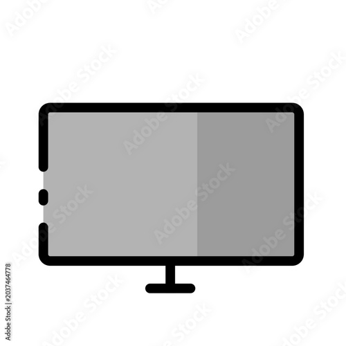 Computer Monitor Vector Display Icon