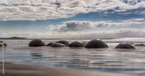Fotografie Moeraki Boulders, Hampden, New Zealand