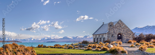 Konstfotografi The Church of the Good Shepherd, Lake Tekapo, New Zealand