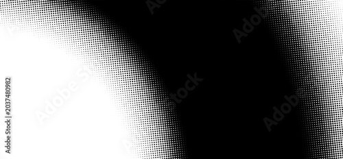 Photos Black halftone dot wave pattern