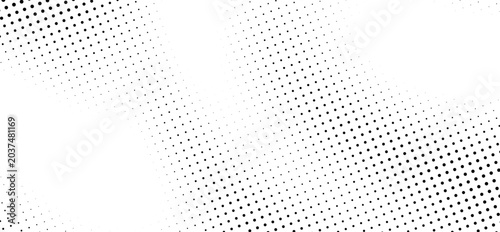 Konstfotografi Black halftone dot wave pattern