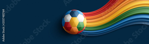 Rainbow Football Egg: A uni...
