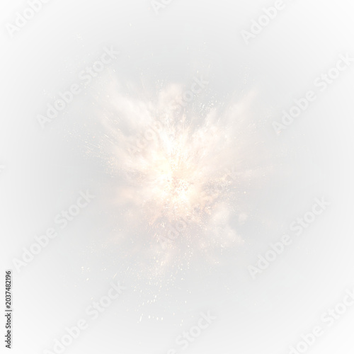 Foto Abstract explosion fireball mushroom cloud blast danger design art
