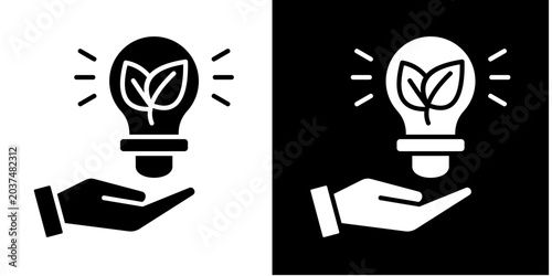 Canvastavla Green Loop  Icon Set White Glyph Style Collection