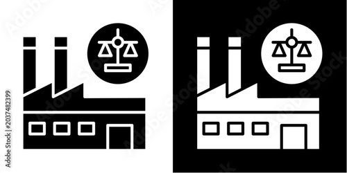 Foto Nature-Based Solutions  Icon Set White Glyph Style Collection