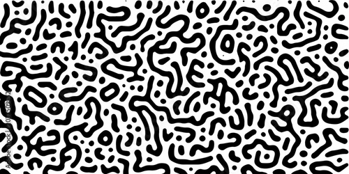 Quadro su tela Monochrome Turing reaction