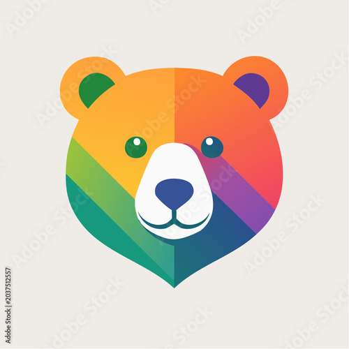 Rainbow Bear Icon