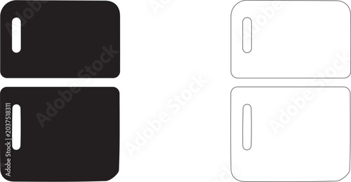 Foto Refrigerator icon, kitchen appliance symbol, freezer, food cooling, grocery storage and freshness