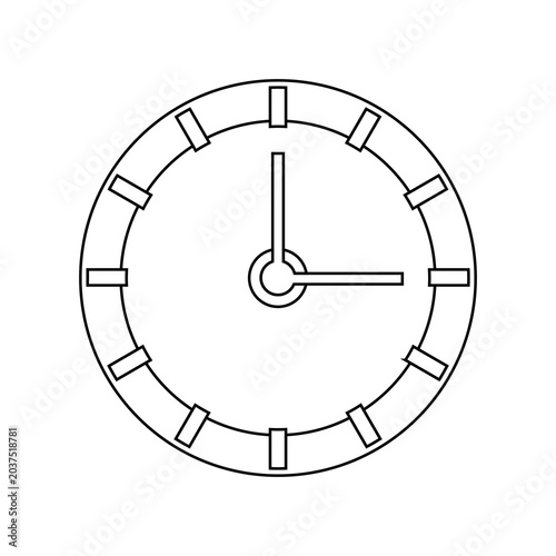 wall clock icon symbol as a time indicator