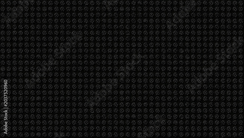 Fotografia Black #000000 Textured Dot Grid on Linen Canvas, 8K Ultra HD Wall Art, Digital A