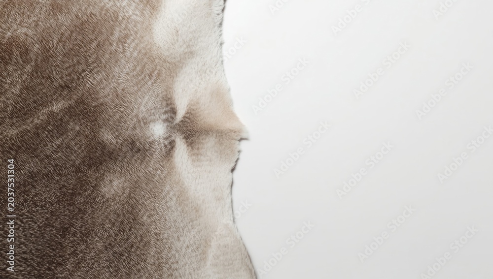 Fototapeta premium authentic animal hide surface texture pictured against a clean background