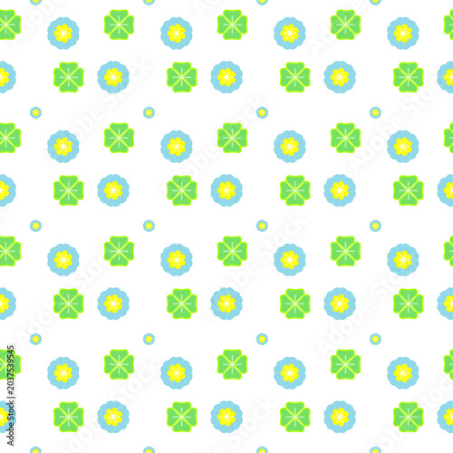 Принти на полотні flower and leaver pattern