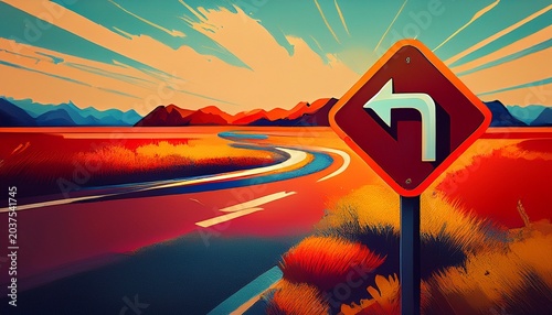 right turn sign