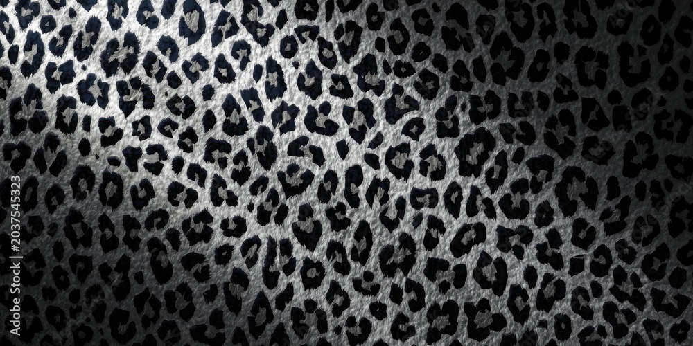 Obraz premium Animal inspired backdrop featuring grey and black leopard print design
