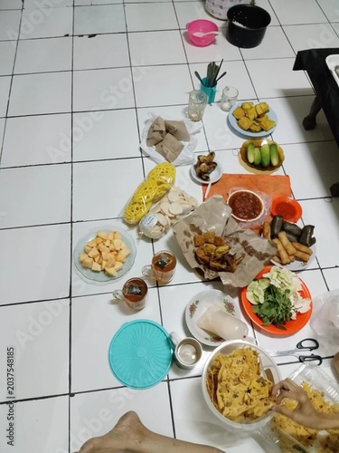 table setting at restaurant
