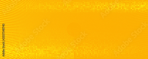 Fotografía Yellow orange halftone background