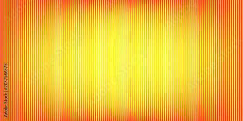 Red orange yellow ribbed glass. Vector ribbed glass texture background. Mesh gradient. acrylic ribbed bath surface. Reeded glass background semitransparent overlay. Bath wall window