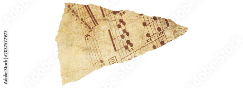 Torn Sheet Music Fragment