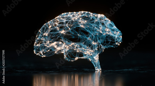 Digital Brain Structure in Conceptual Representation with Lights