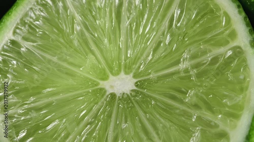 Close-up of a lime slice